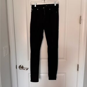7 For All Mankind High Waist Black Jeans